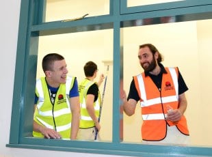 Decorating students at Solihull College