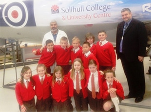 Balsall Common Primary School visit Woodlands Campus