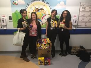 Solihull College students donate Easter Eggs to Heartlands Hospital