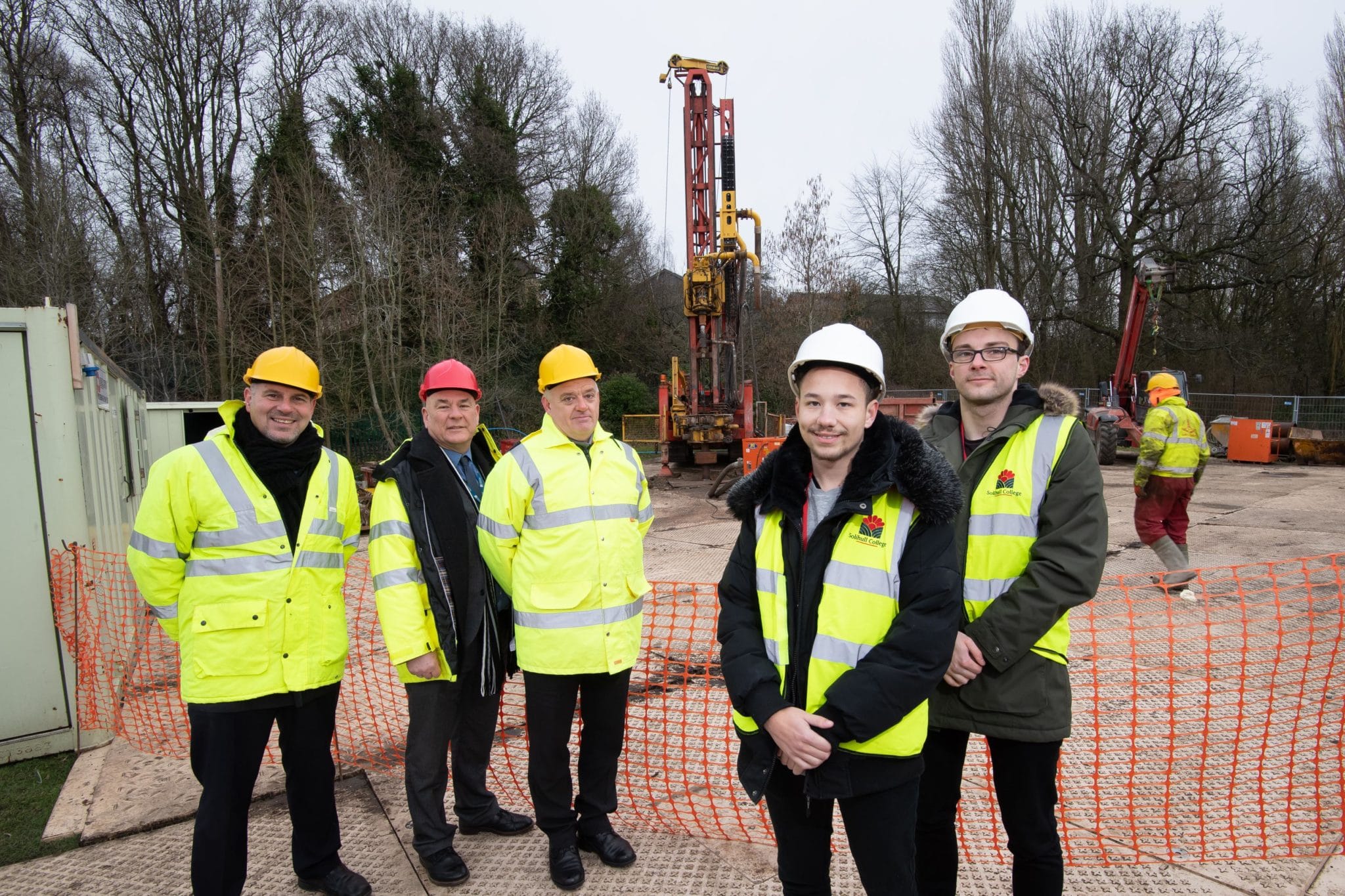 Staff and students from Solihull College