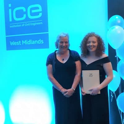 Emily and Deb at the ICE awards
