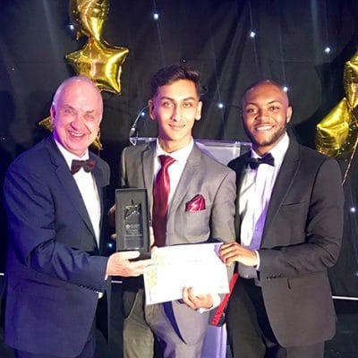 Nasim at award ceremony