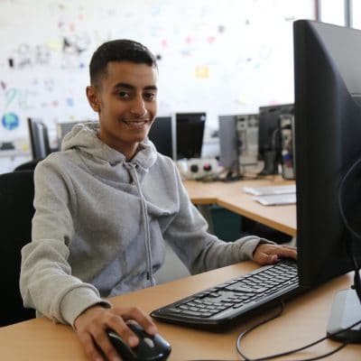 boy at computer