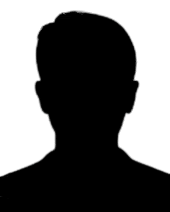 black silhouette of a person's head