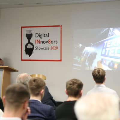 Back of heads at Digital Innovators showcase 2020