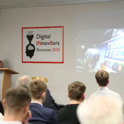 Back of heads at Digital Innovators showcase 2020
