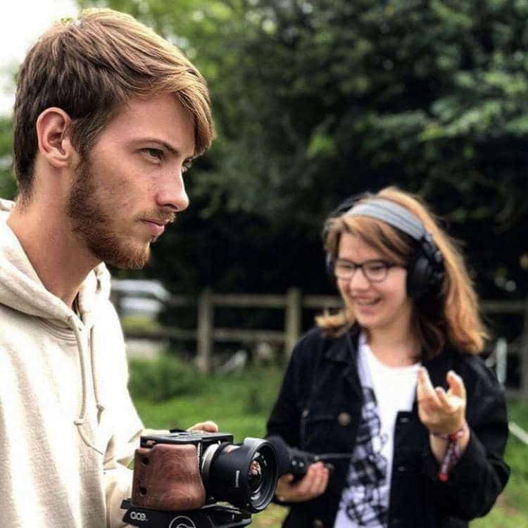 Students operate camera and video equipment. Photos by Jemma Kinzett, Daniel Charlton, Samantha Elston, Elliot Roberts.