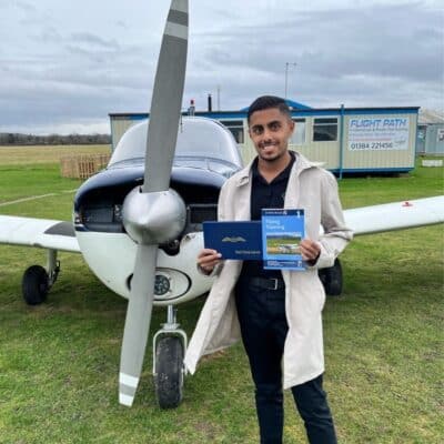 Student gets flight training