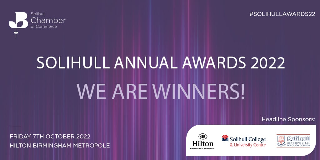 Solihull Chamber of Commerce Graphic stating