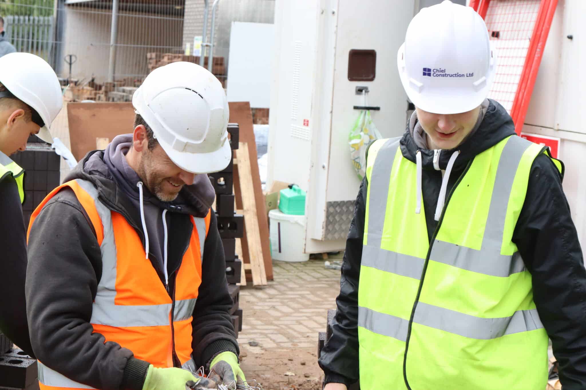 Students get hands-on with creation of new bricklaying workshop
