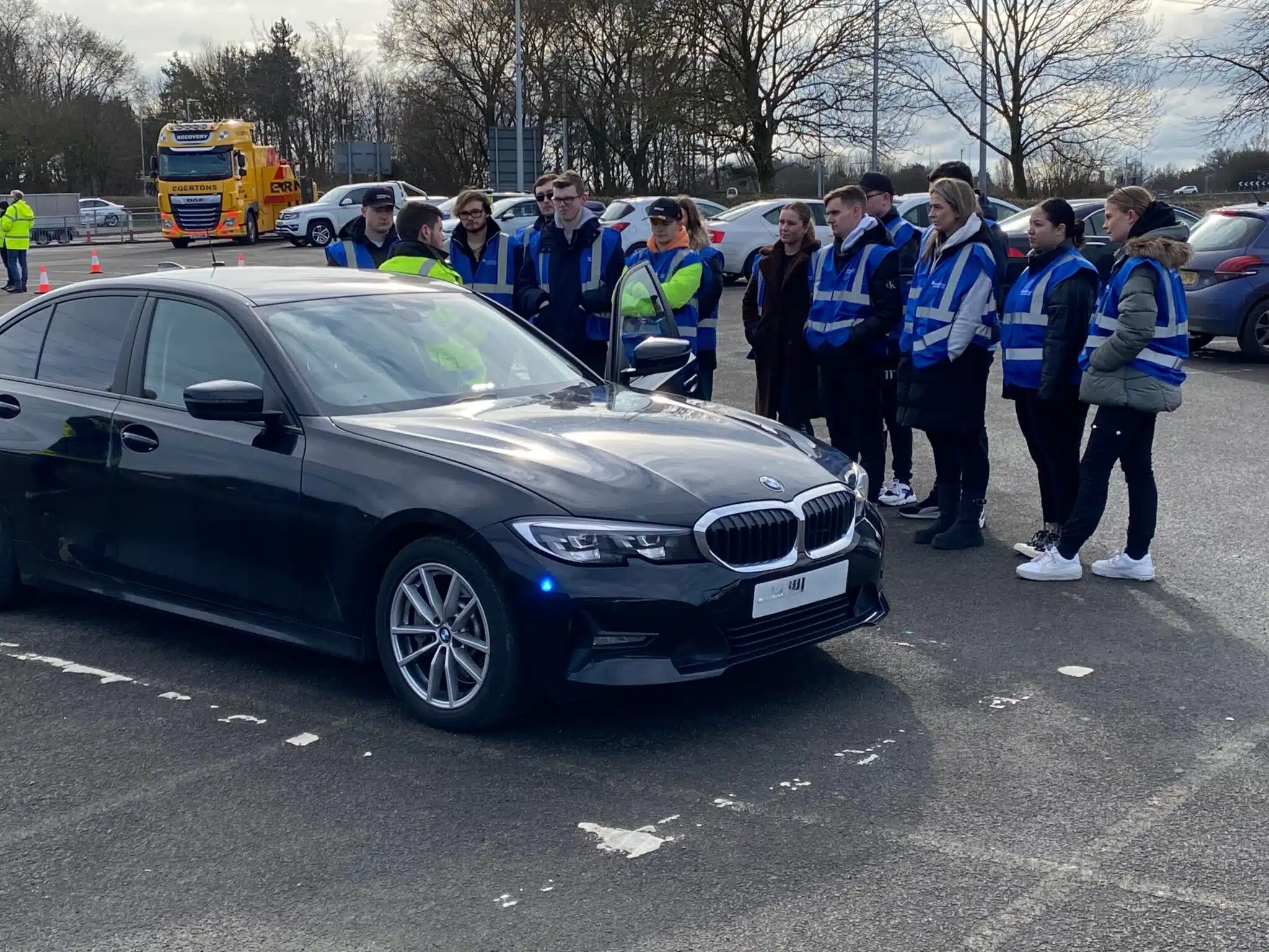 Policing students take part in live operation