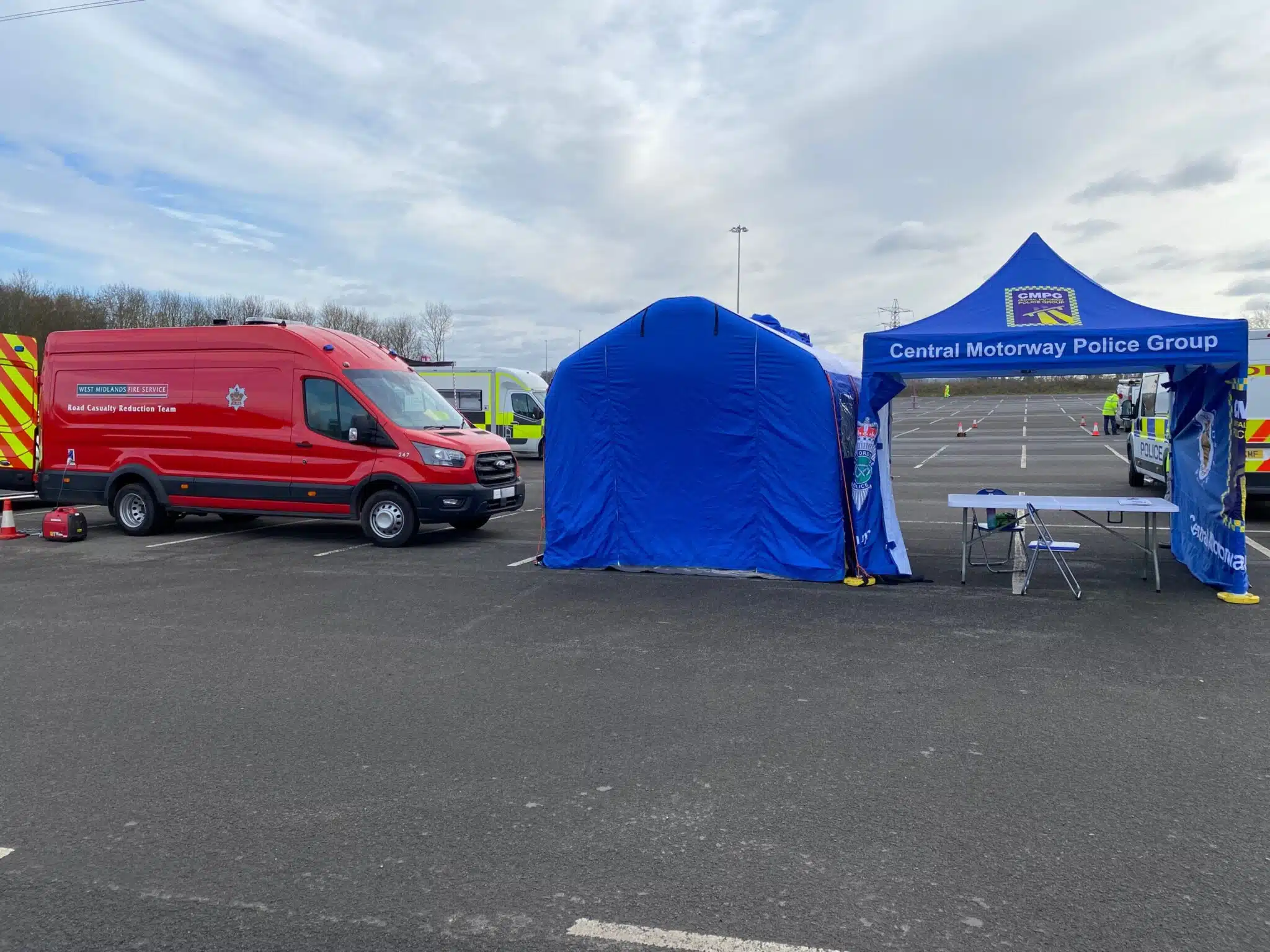 Policing students take part in live operation