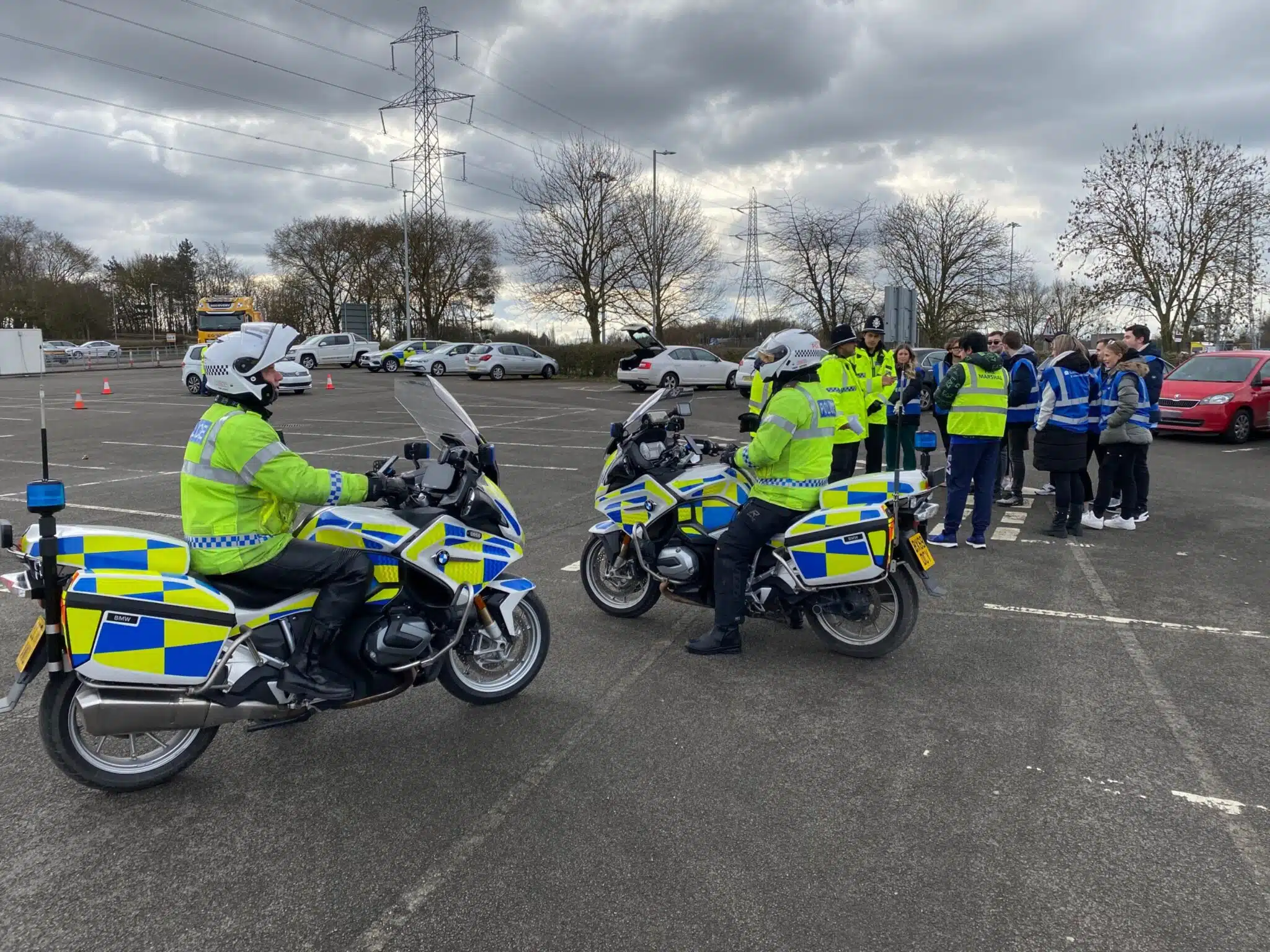 Policing students take part in live operation