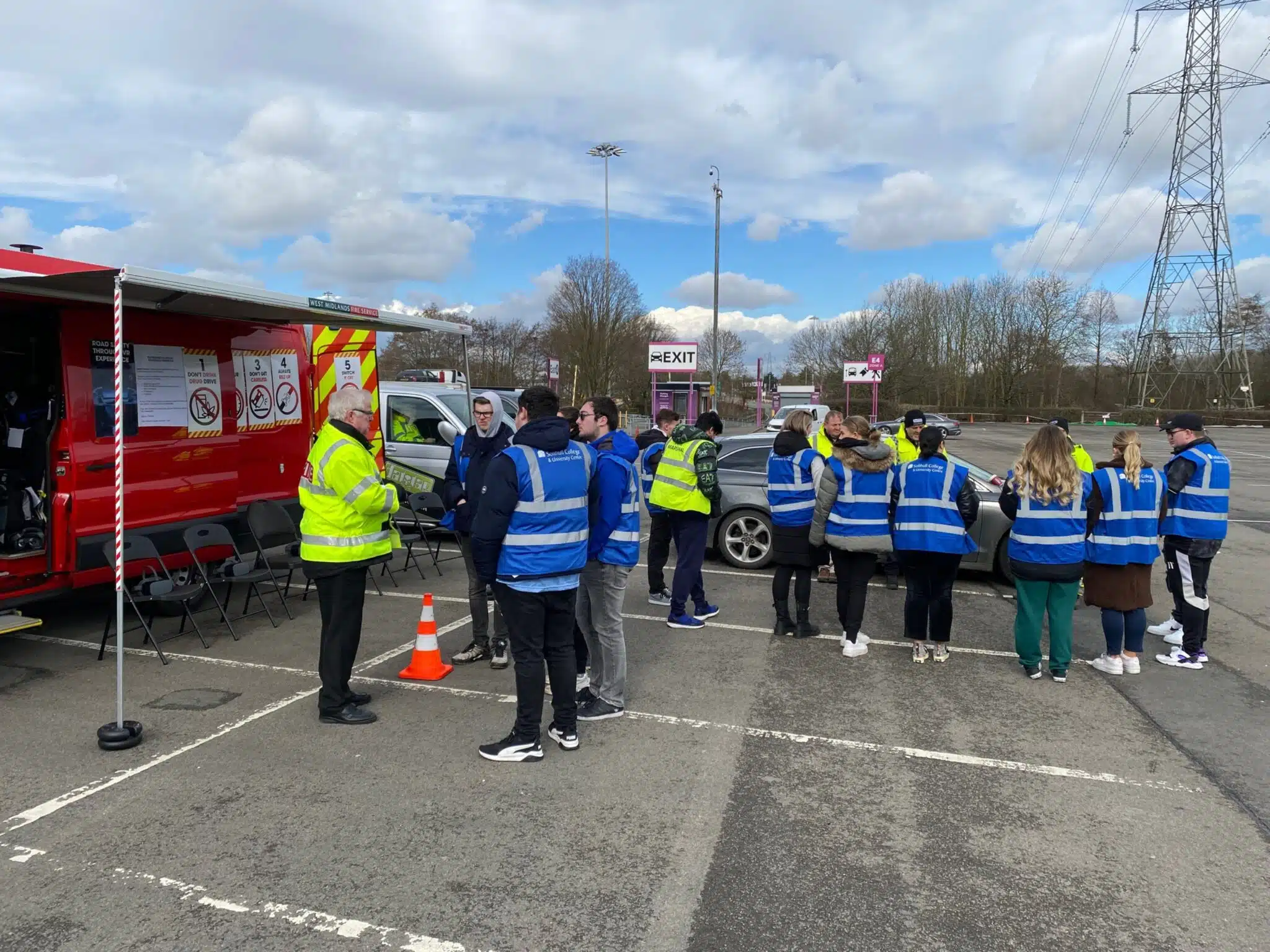 Policing students take part in live operation