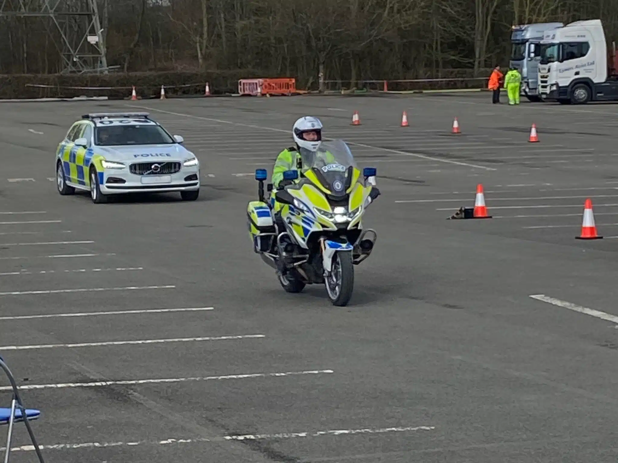 Policing students take part in live operation