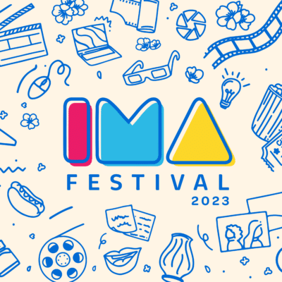 creative logo with small icons and text reads IMA Festival 2023