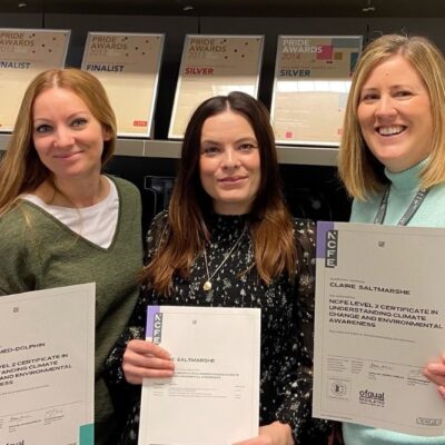 Claire Saltmarshe from Whistle PR with colleagues