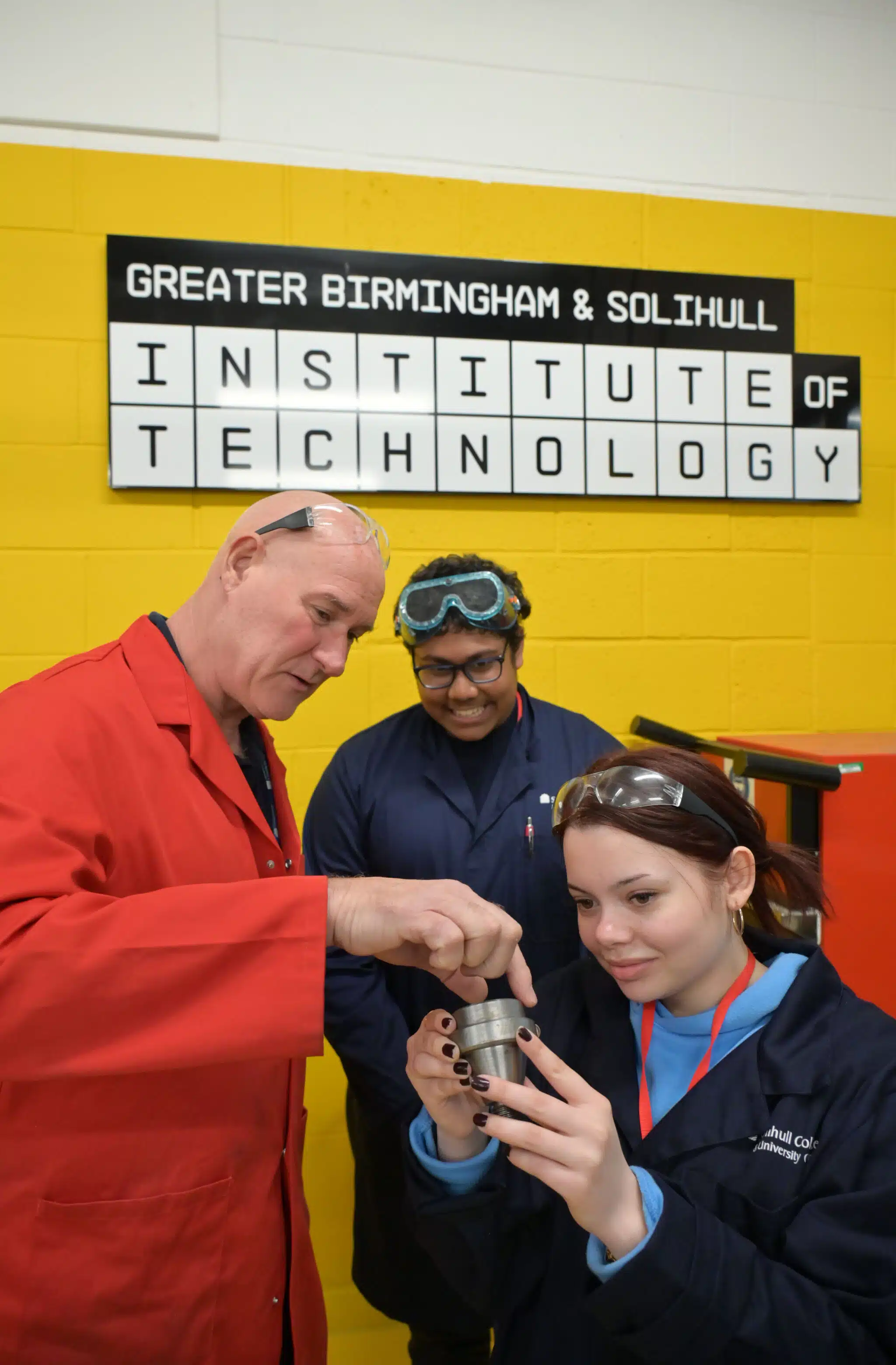 Lemeah with her tutor under the GBSIoT banner