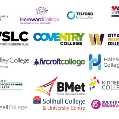 logos of all colleges in Colleges West Midlands network
