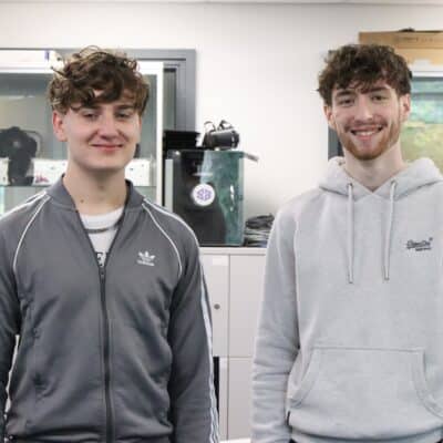Matt and Josh in the Computing room