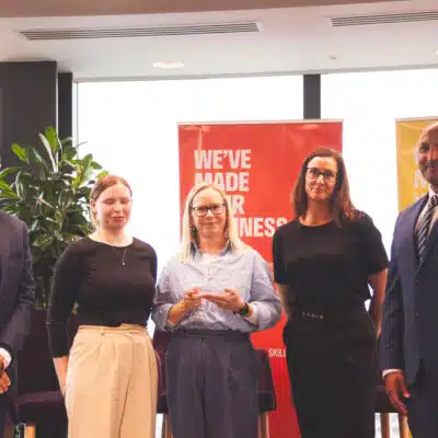 Solihull College Staff from Compton Verney receiving their award