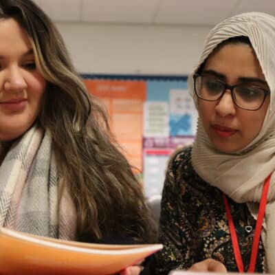 2 women studying at Solihull College