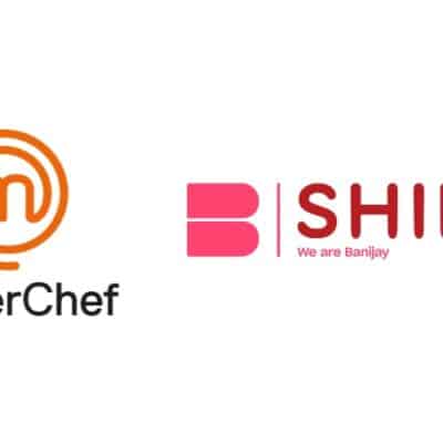 MasterChef logo on left and Shine TV logo on right