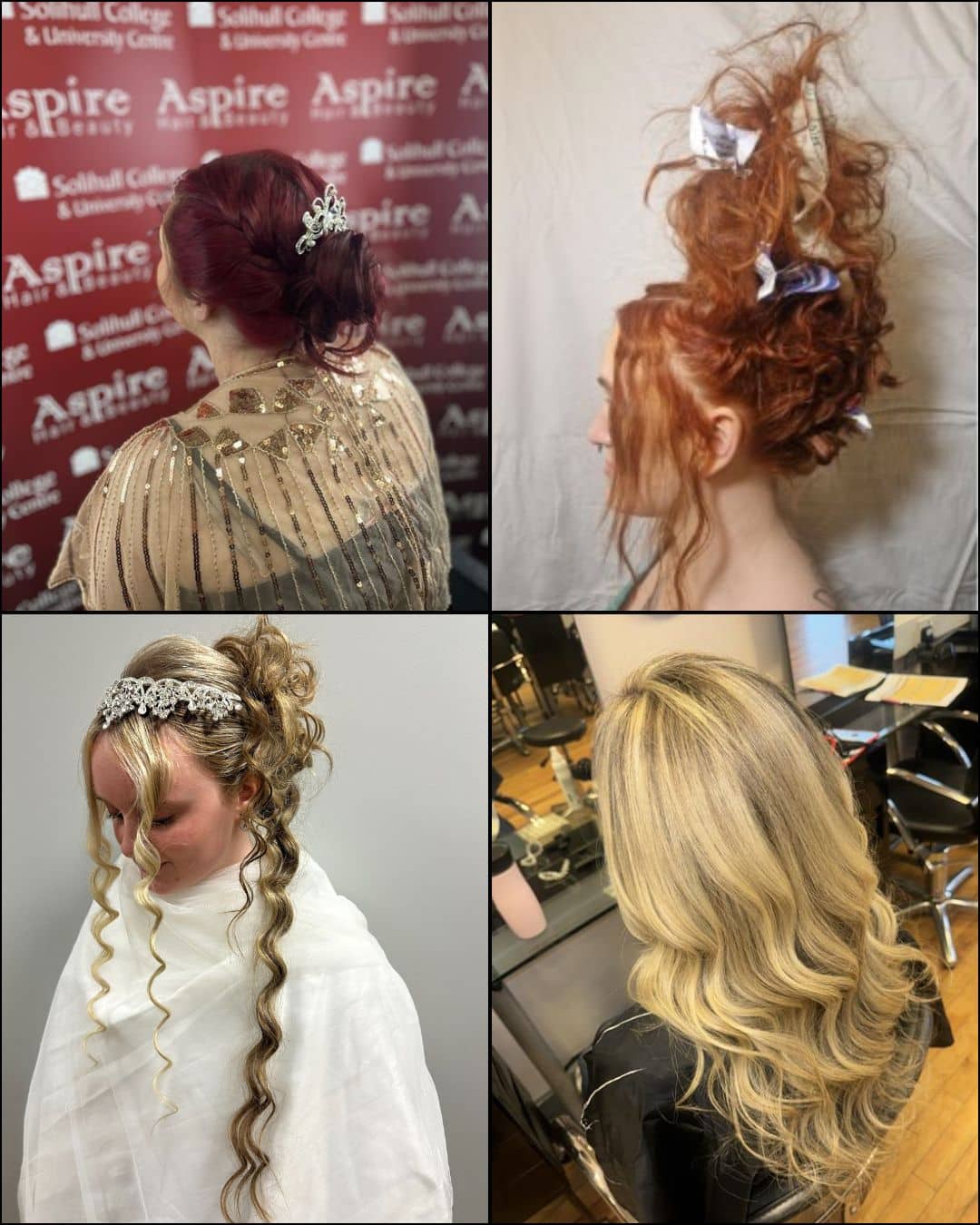 Hair collage of different styles