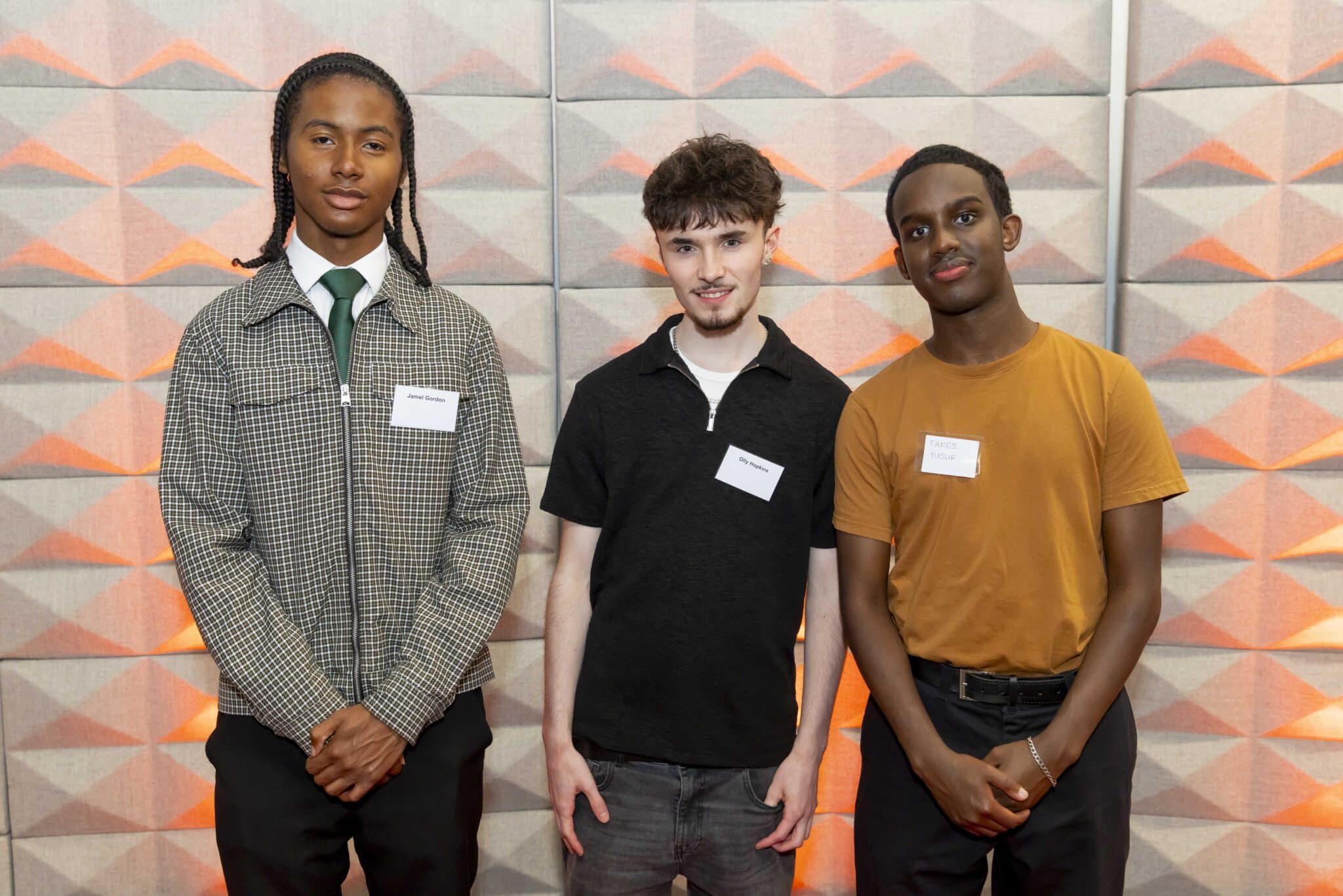 Jamel Gordon, Olly Hopkins and Fares Yusef