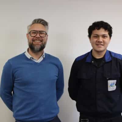 General manager and apprentice from Solihull College