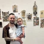 College tutor exhibits art in Europe