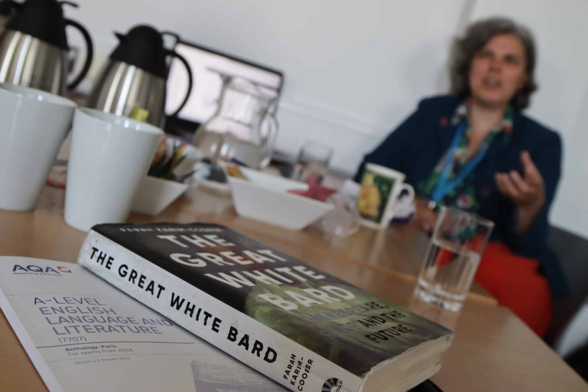 photo of megan wakefield with book in front