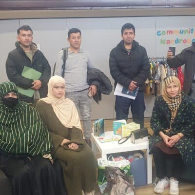 ESOL students conversation club solihull - students sitting in class