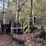 UPS students on a field trip to Go Ape