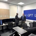 Tutor and CEO shaking hands