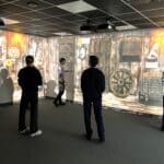 students using the immersive space