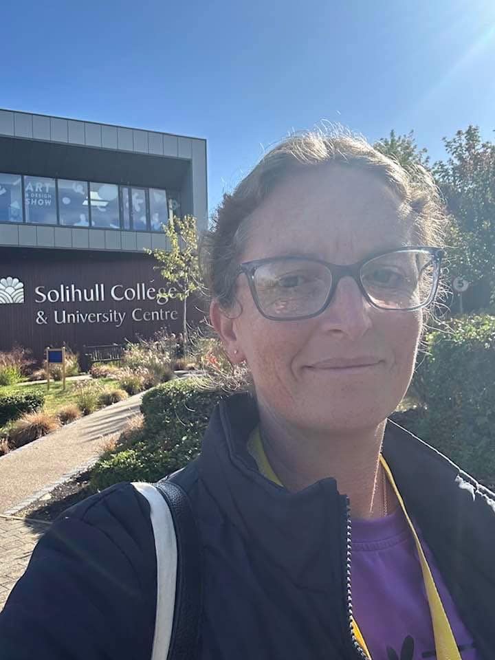 Adele outside college