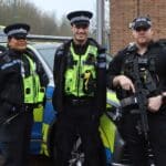 armed police visiting the college