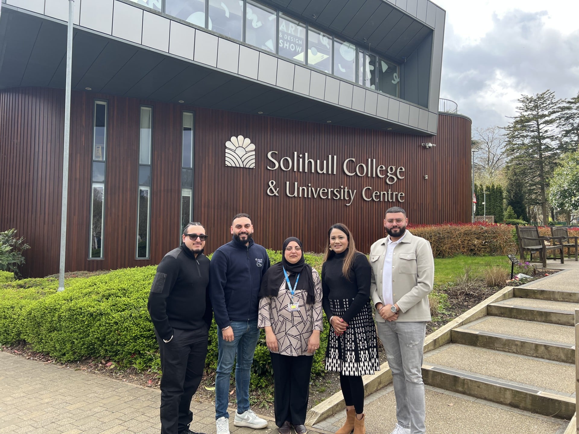 Directors from Care2Home with College staff member Shamira Bolia