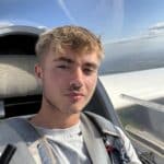 Huge in his glider
