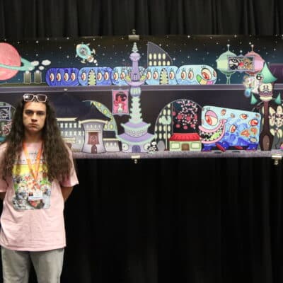 Art student ready for graphic design degree